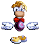 Rayman shrugging